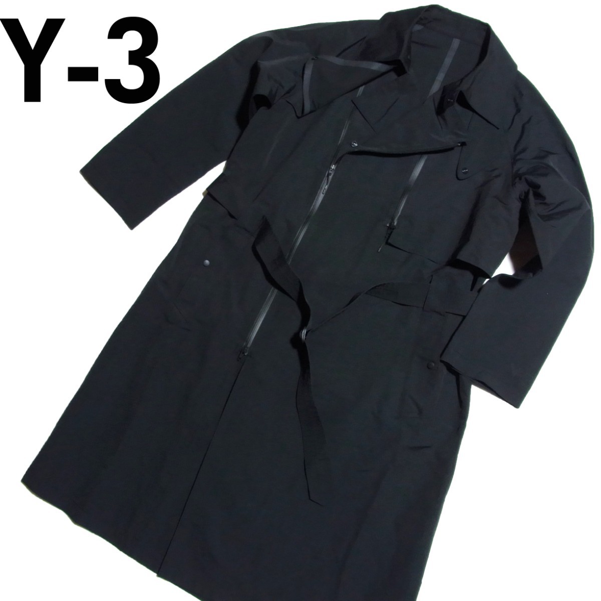 21AW Y-3 M CLASSIC DENSE WOVEN COAT L 黒 ブラック ワイスリー