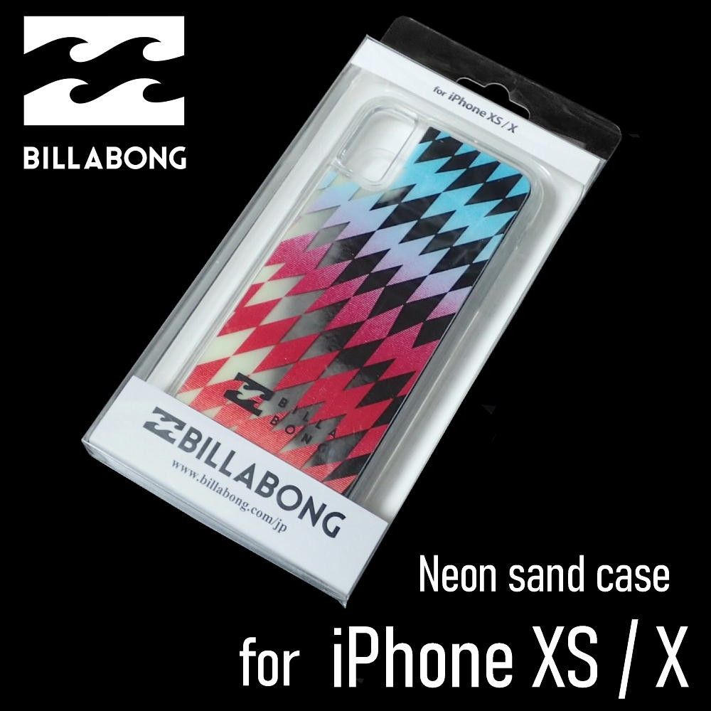 BILLABONG［ビラボン］iPhoneケース Neon sand case 蓄光砂 菱形