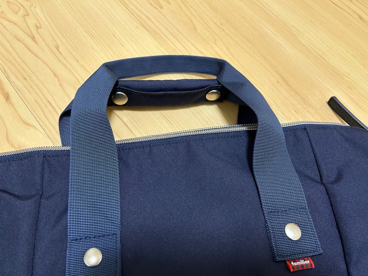 ファミリア 2way マザーズリュック 大容量 ポーチ付き ネイビー｜Yahoo