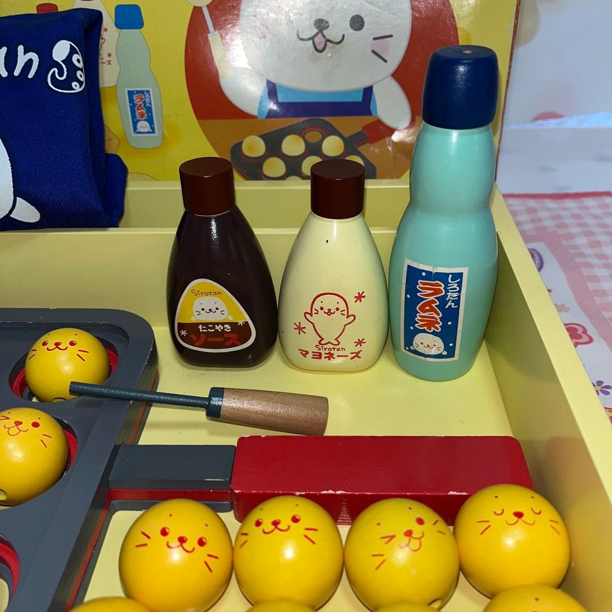 マザーガーデン しろたん 屋台の たこ焼き屋さん セット 木の