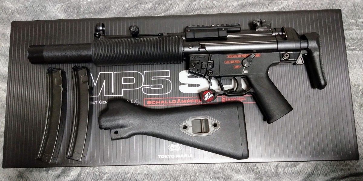 東京マルイ 次世代電動ガン MP5SD6 固定ストック 純正マウントレール