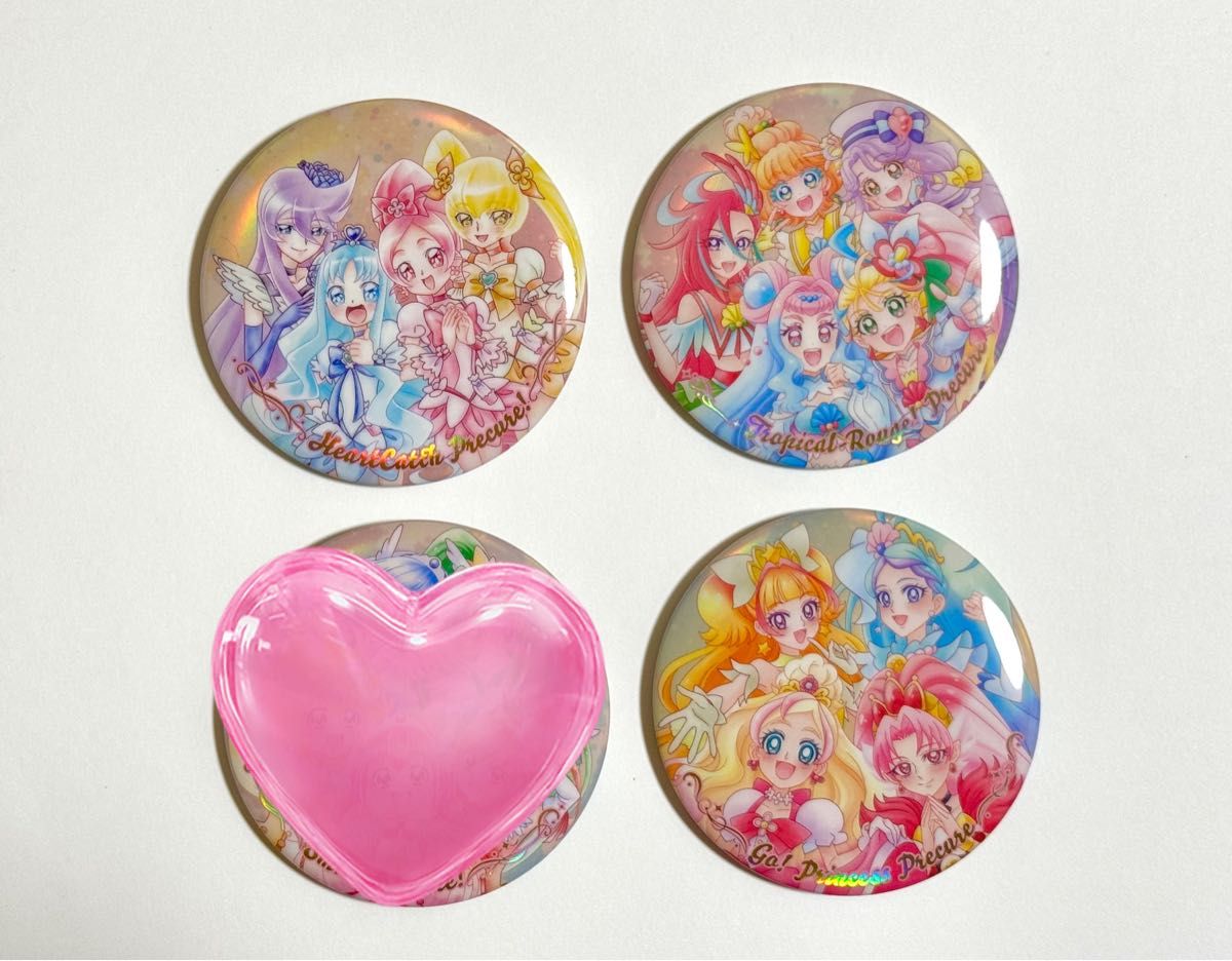 Go プリンセスプリキュア 10周年メモリアル ホログラム缶バッジ｜Yahoo