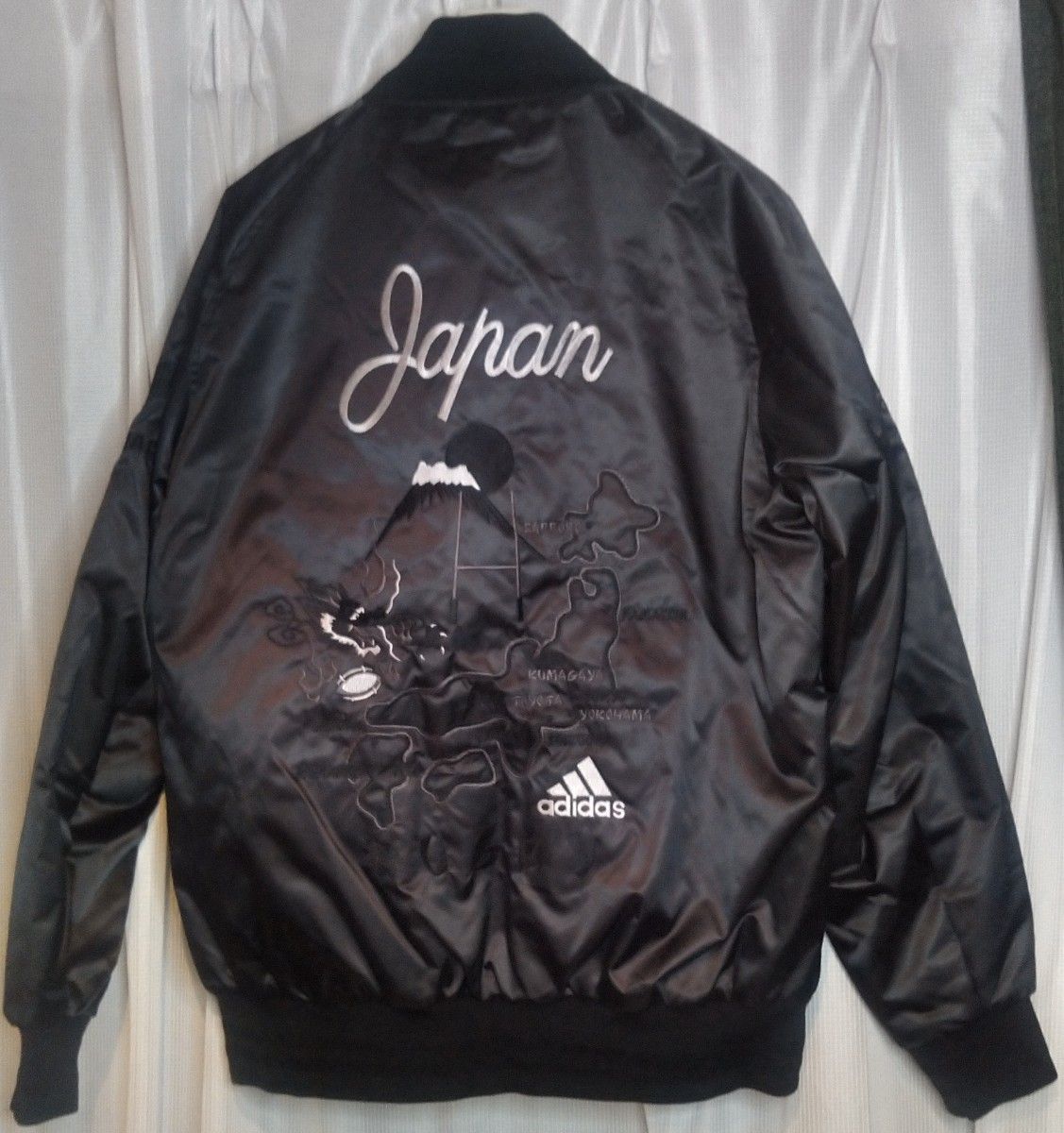 未使用 タグ付き アディダス オールブラックス スカジャン adidas ALL