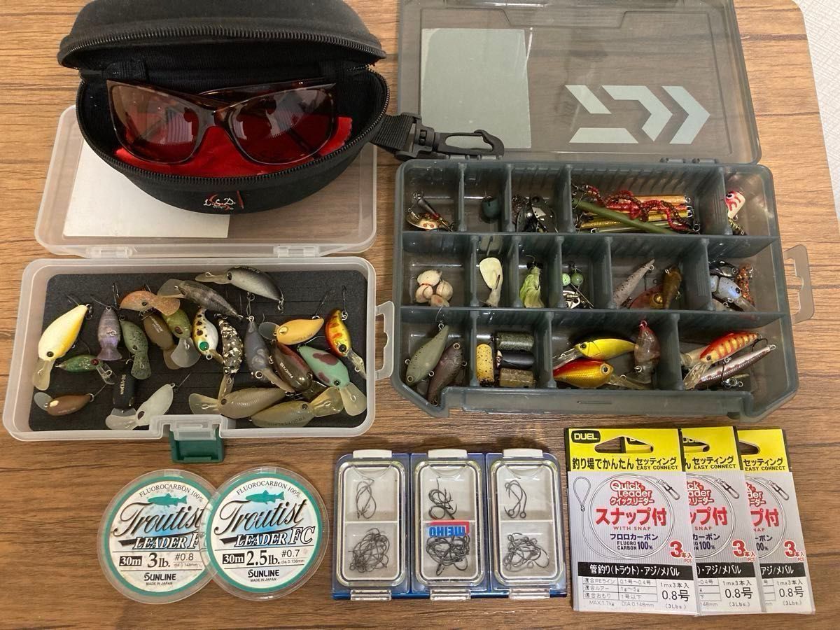 タックルボックスセット 即購入OK 管釣り引退品です エリアトラウト