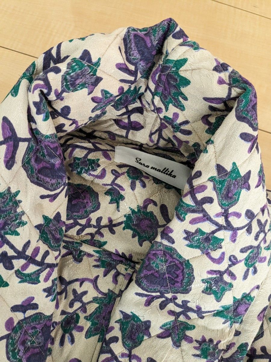 Sara mallika サラマリカ BLK PRINT JACKET ヌキテパ キルティング