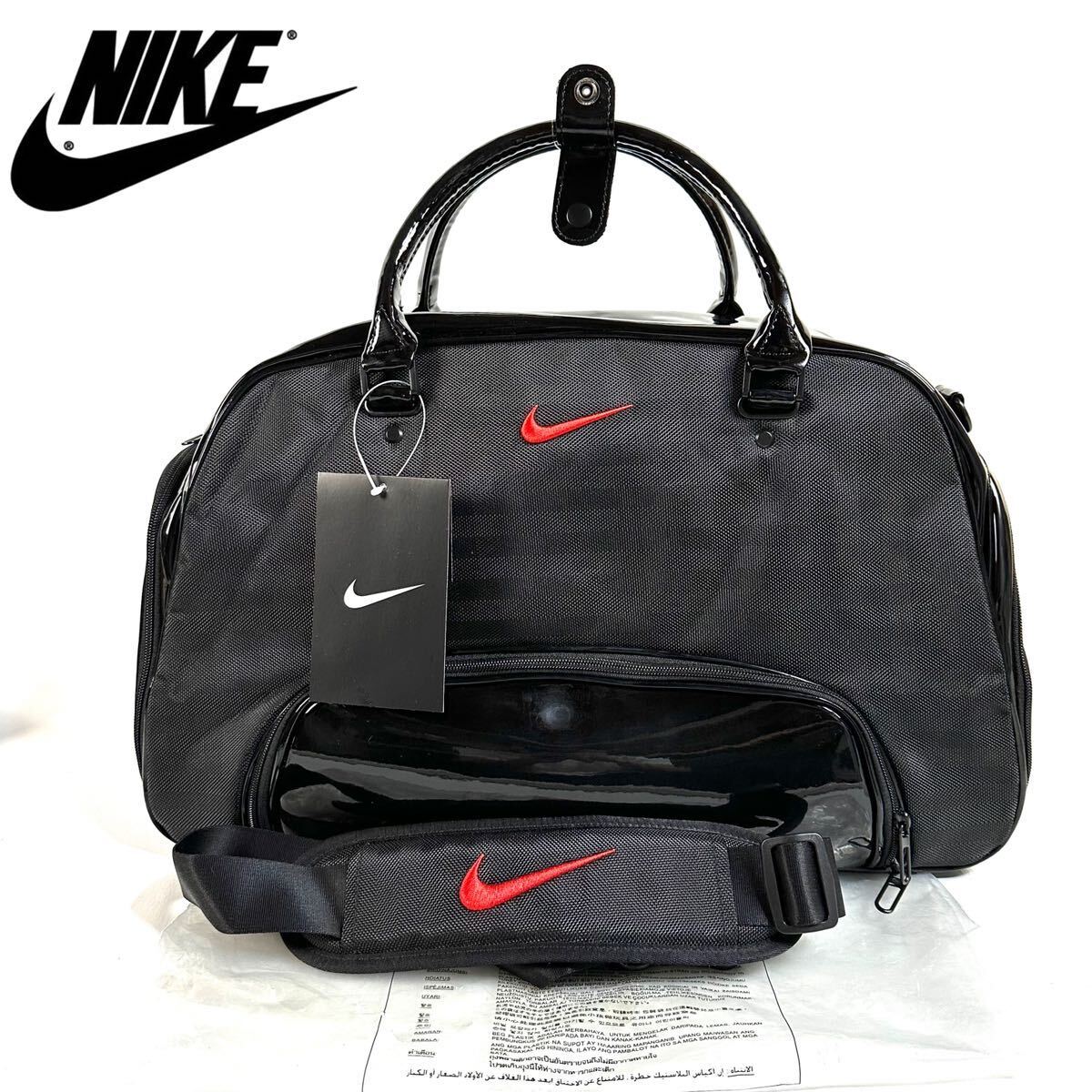 未使用】NIKE ナイキ ゴルフ 2way ボストンバッグ ポケット ブラック