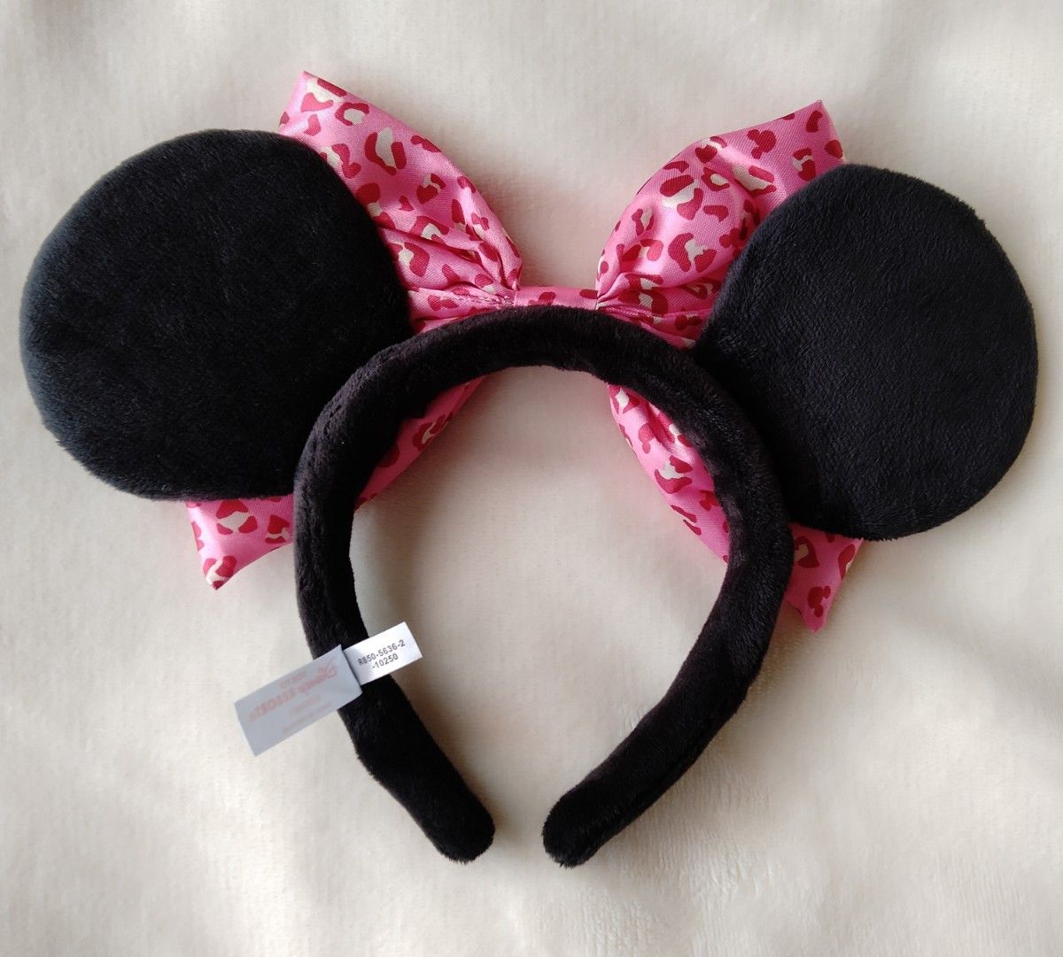 美品 ディズニー ミニー ヒョウ柄 リボン カチューシャ｜Yahoo!フリマ
