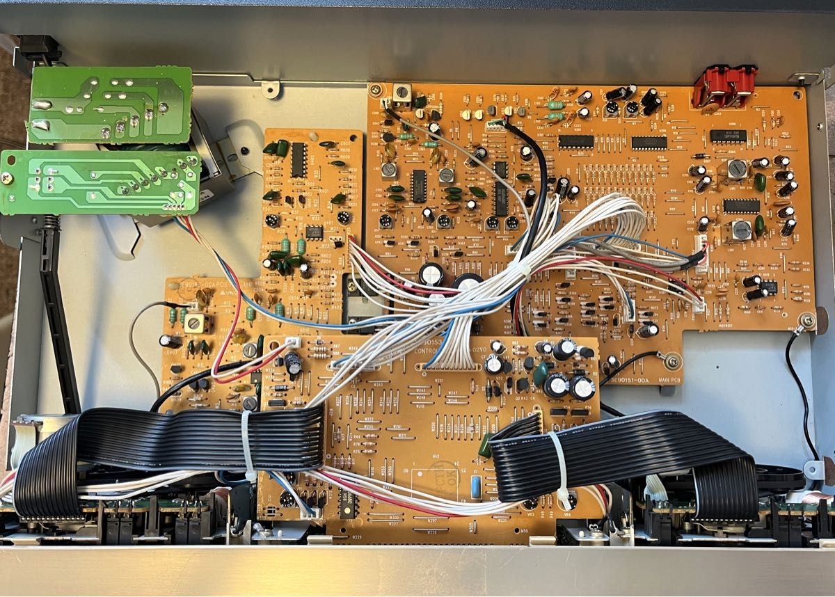 動作OK！！ダブルカセットデッキ TEAC W-860R ゴールド Yahoo