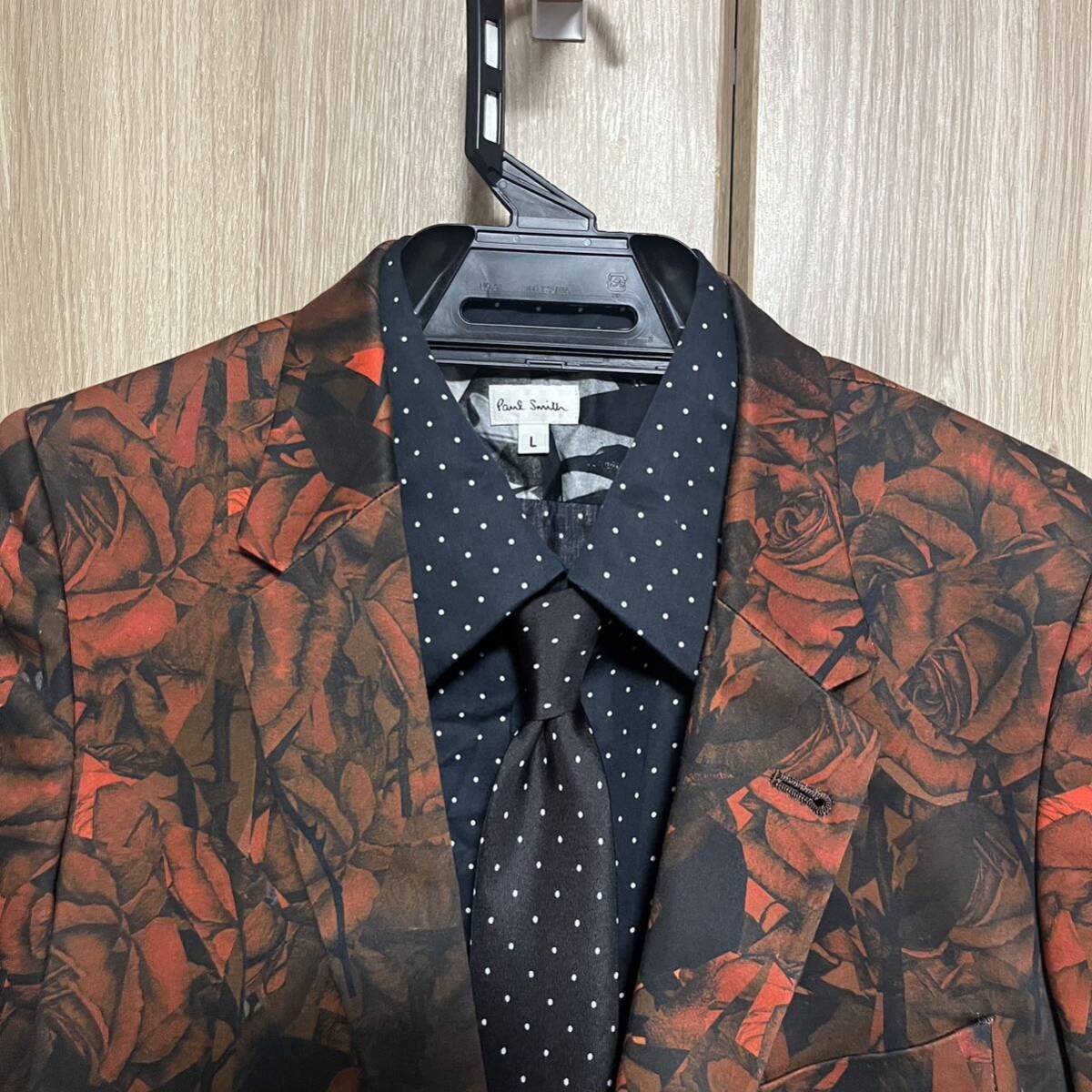 675 paul smith ポールスミス メインライン 花柄薔薇セットアップ