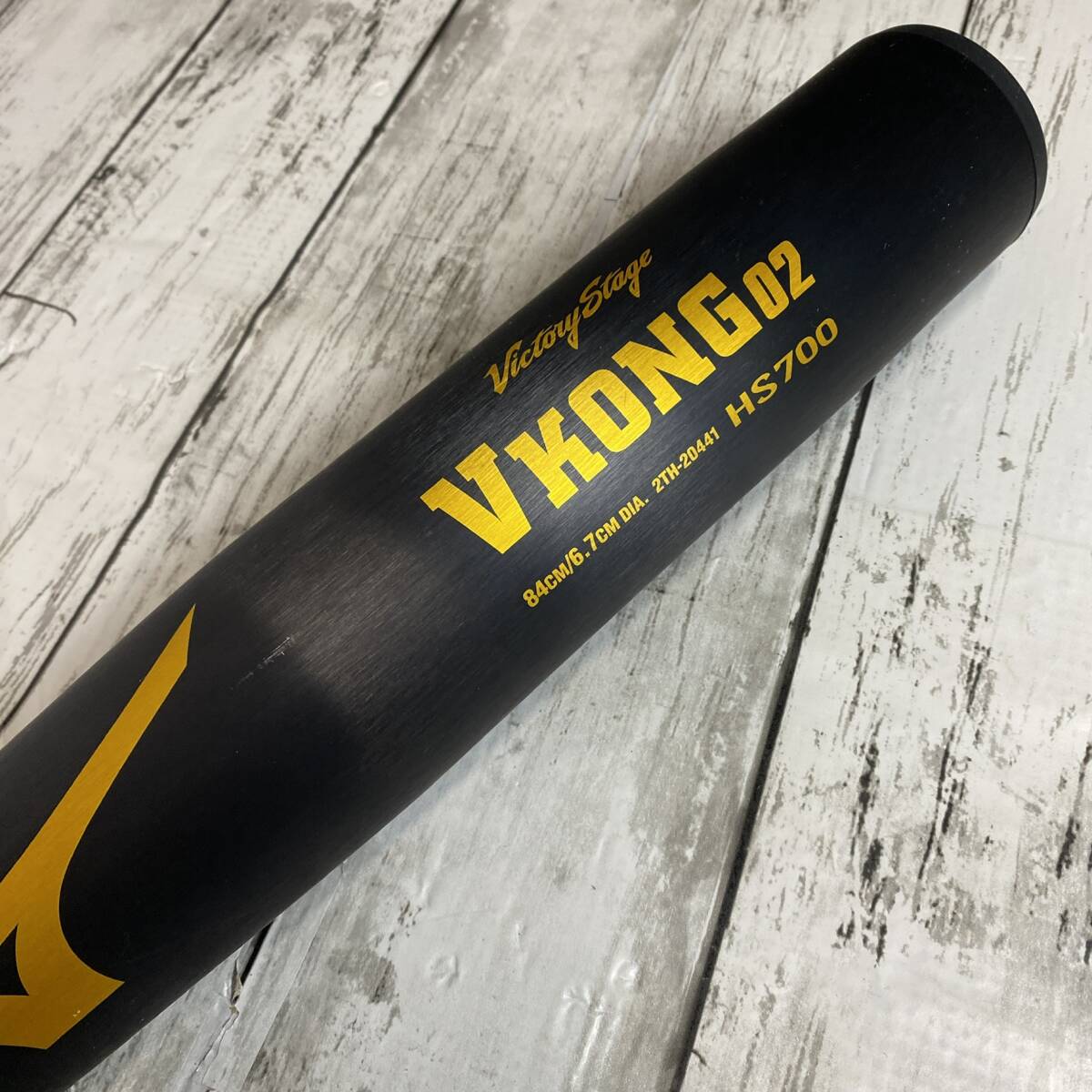 硬式用 VKONG02 HS700 84cm 2TH-20441 金属バット ブラック×ゴールド