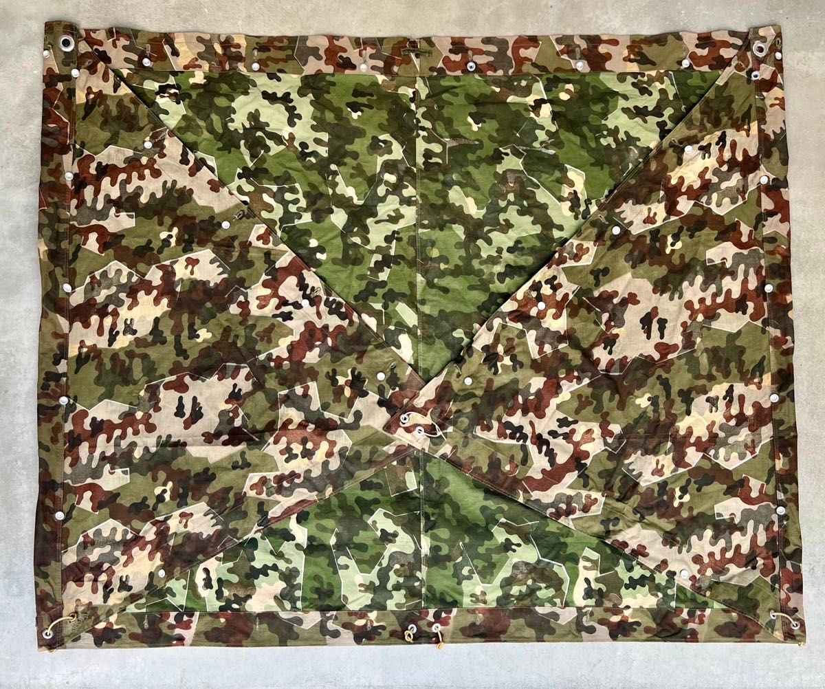 50s 西ドイツ軍 軍幕 アメーバカモ シェルターハーフ パップテント