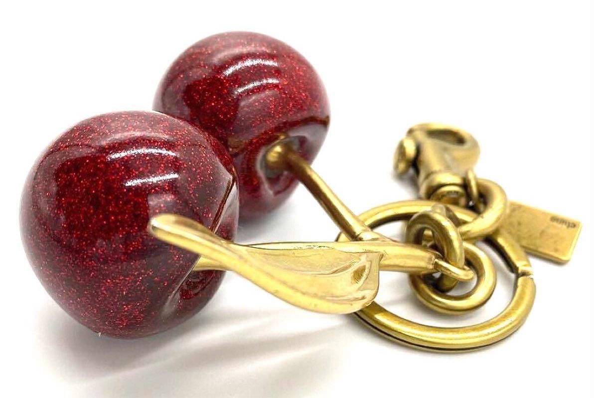 COACH コーチチェリー さくらんぼキーホルダー キーリング バッグ