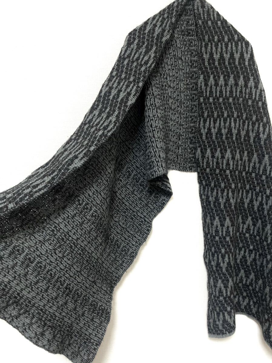 ドリスヴァンノッテン DRIES VAN NOTEN 幾何柄 総柄 アルパカ ウール