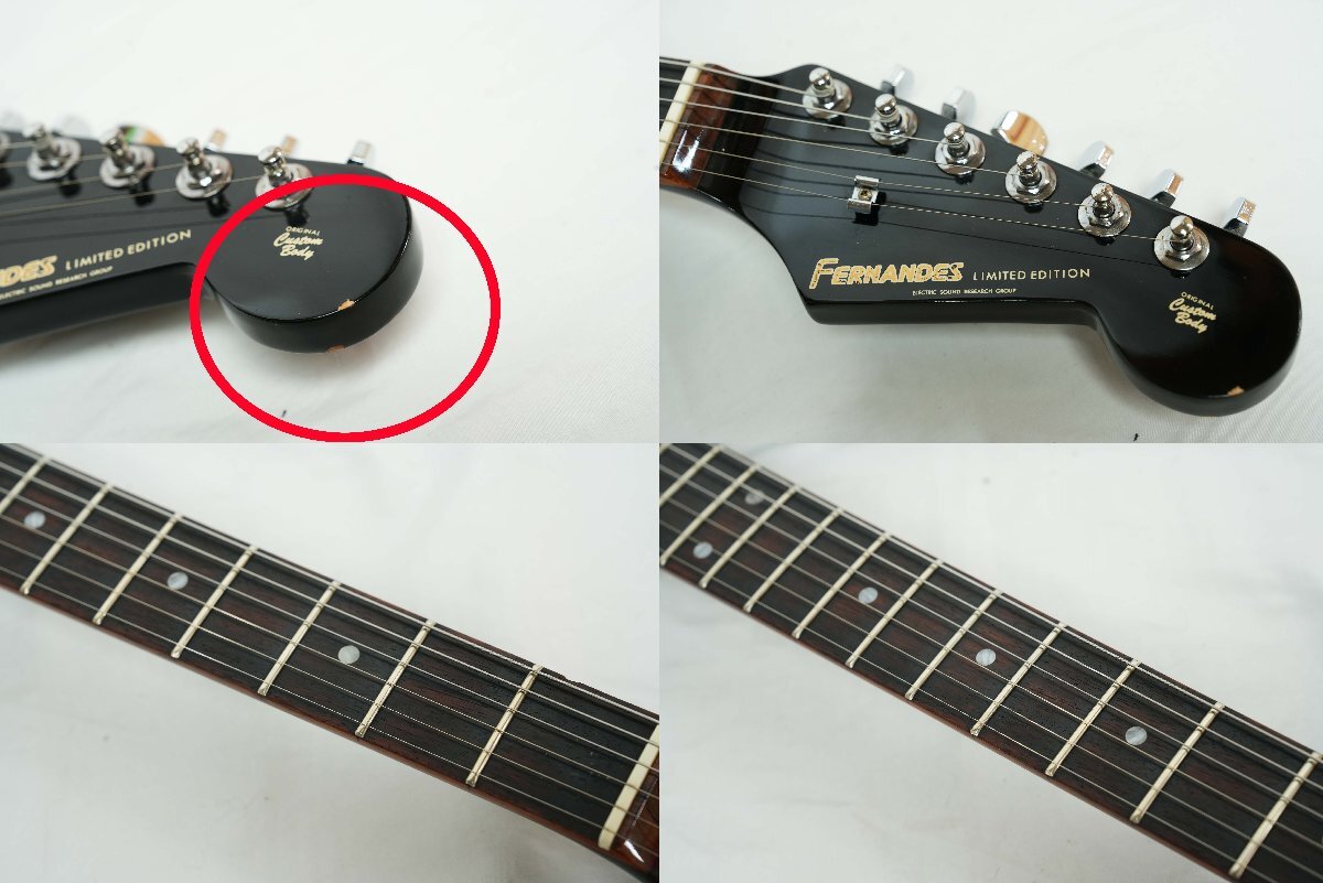 Yahoo!オークション - FERNANDES FST SSH BLACK ストラトキャスター A