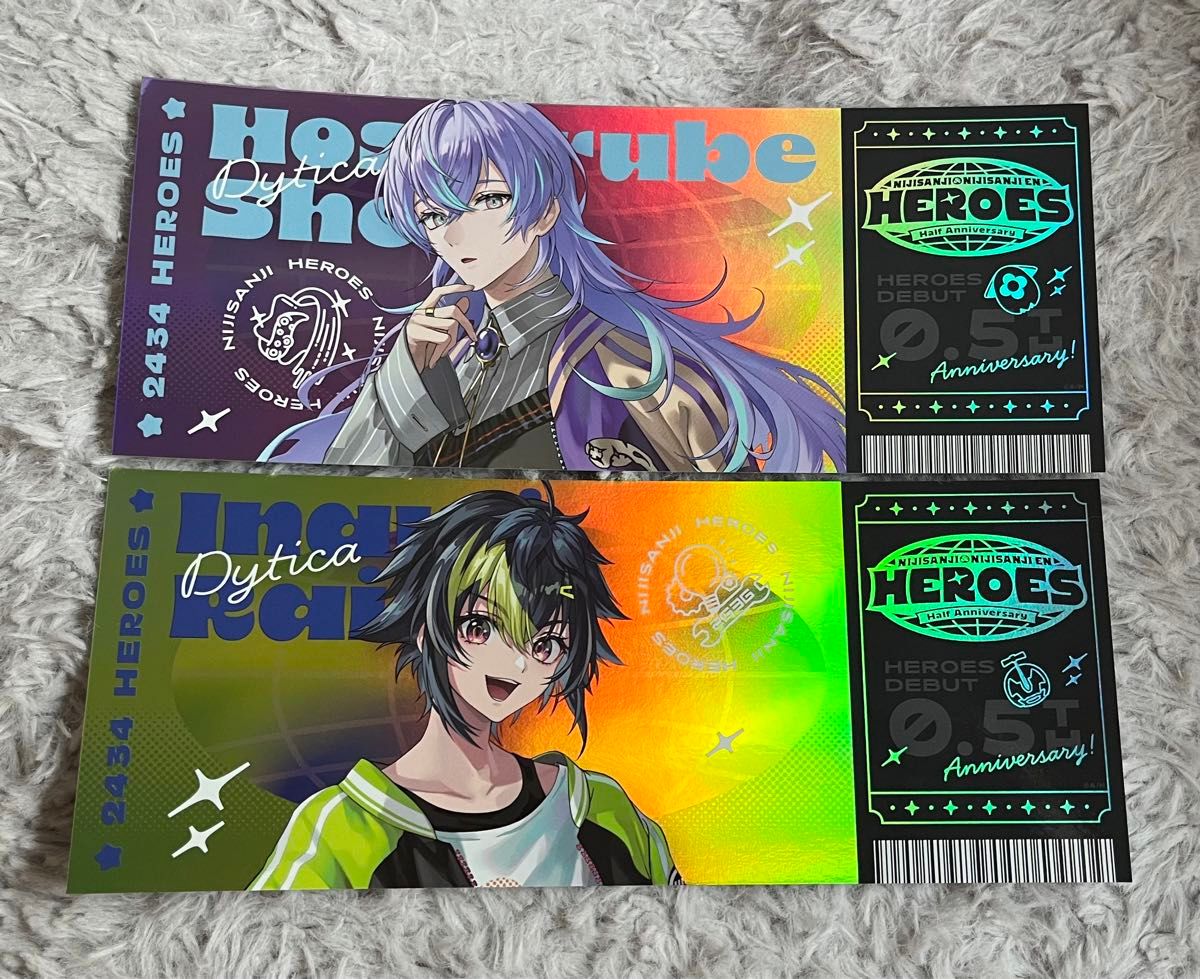 にじさんじ ホログラム風チケットカード 星導ショウ 伊波ライ｜Yahoo