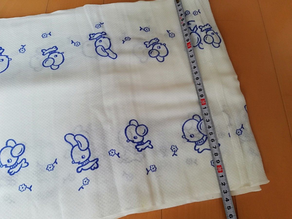 昭和レトロ 布おむつ 柄入り ドビー織 5枚セット 未使用 難あり