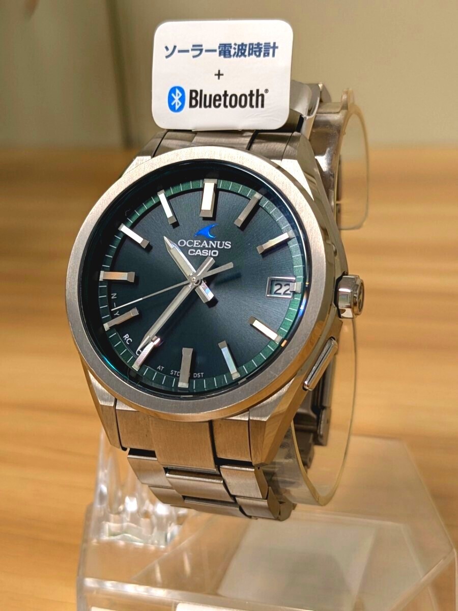 Yahoo!オークション - 美品 グリーンの希少モデル CASIO OCEANUS カシ