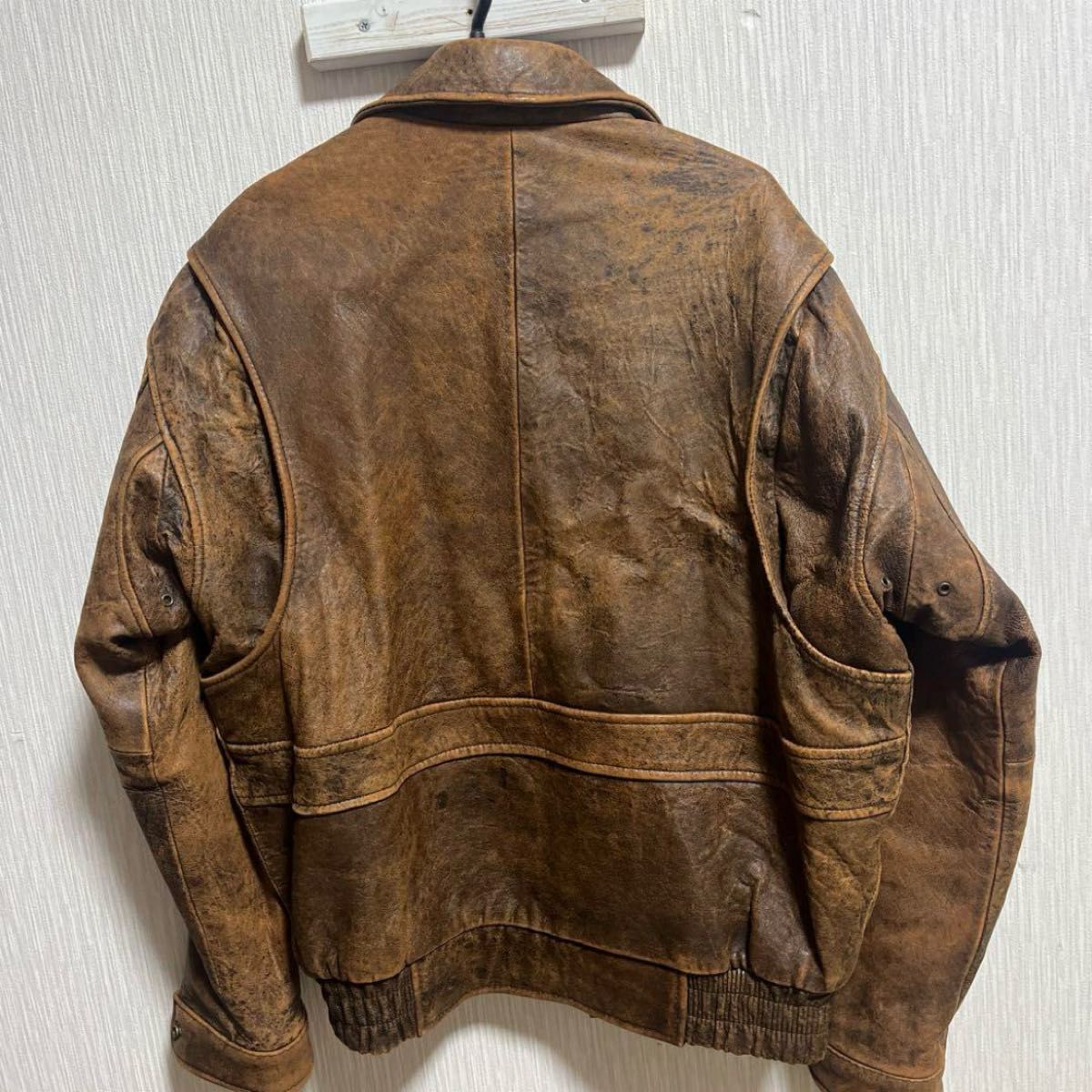 90s】reservations tickets ラムレザージャケット A2 レザージャケット