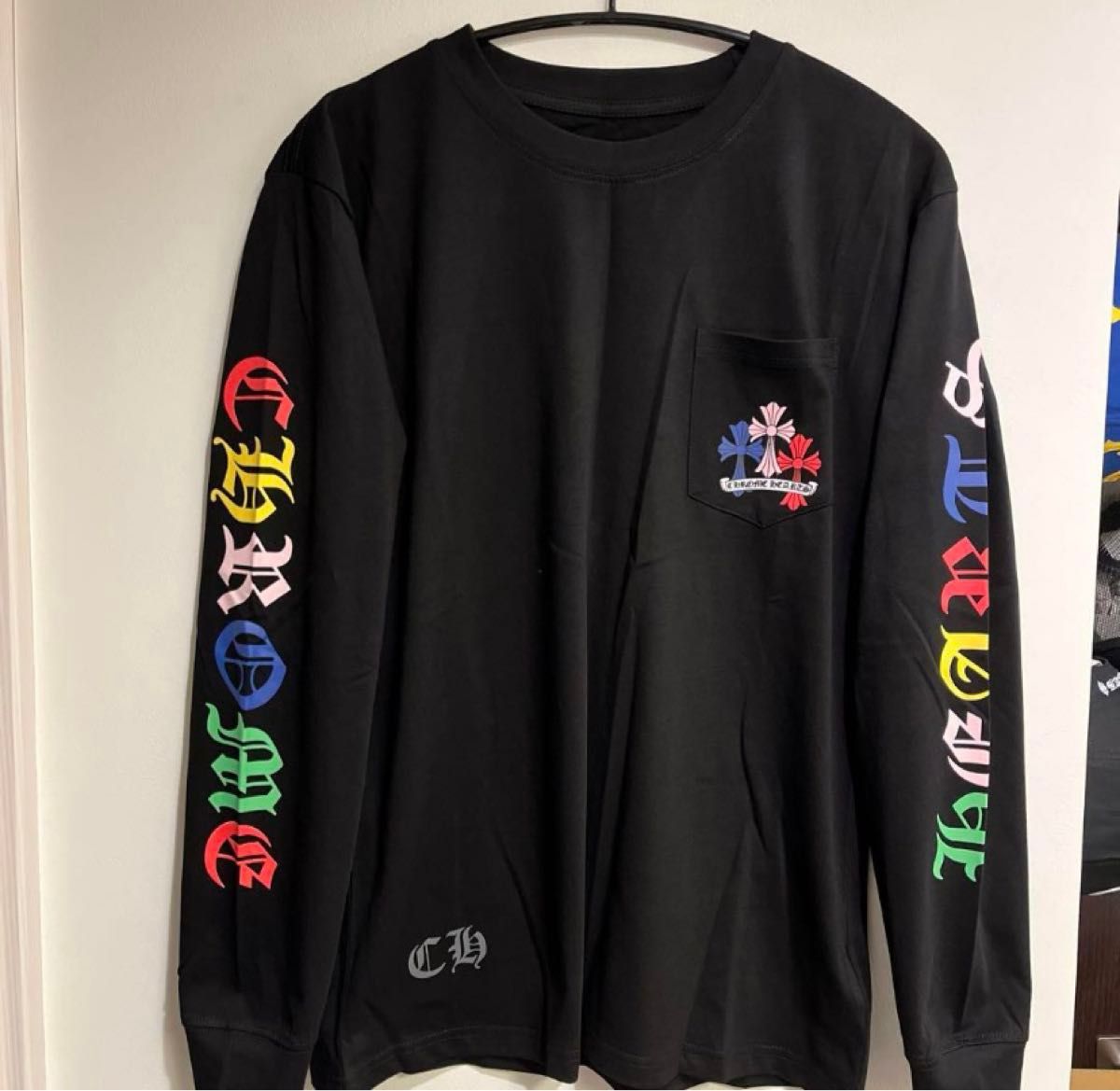 CHROME HEARTS クロムハーツ ロンTシャツ CHロゴ クロスマルチカラー