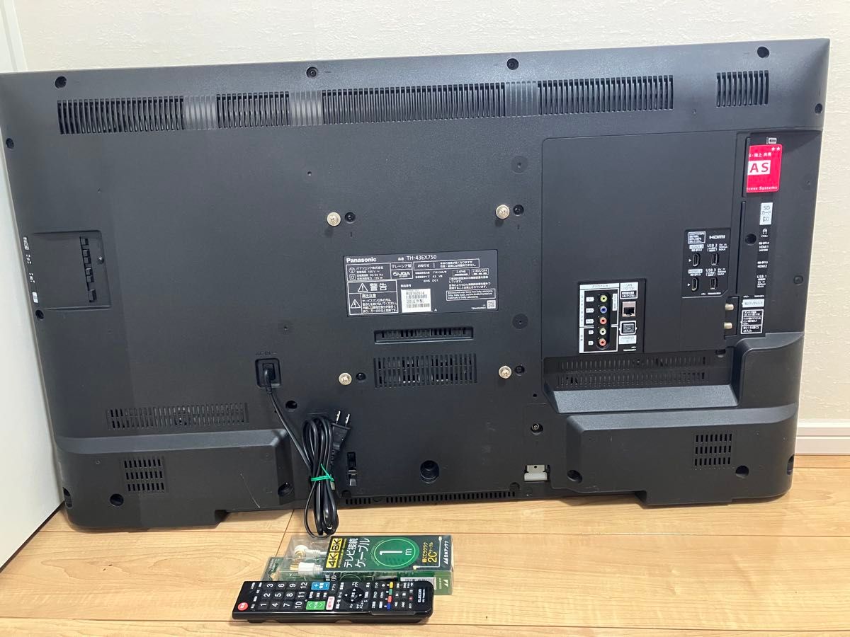 パナソニック 43V型 4K 液晶テレビ スマートビエラ TH-43EX750