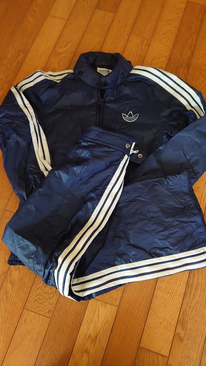 80s アディダス adidas スキーウェア セットアップ 上下 Sサイズ