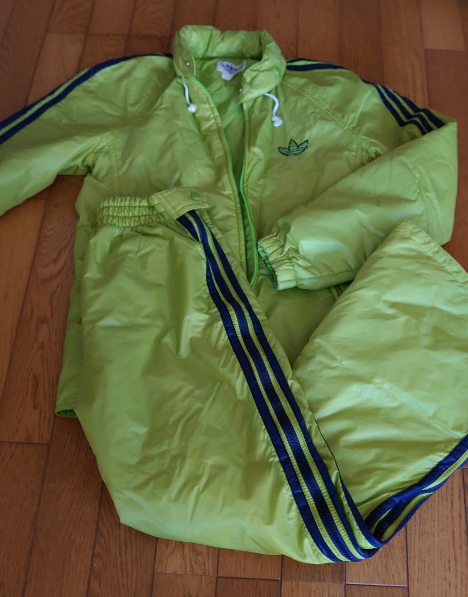 80s アディダス adidas スキーウェア セットアップ 上下 入手困難 M