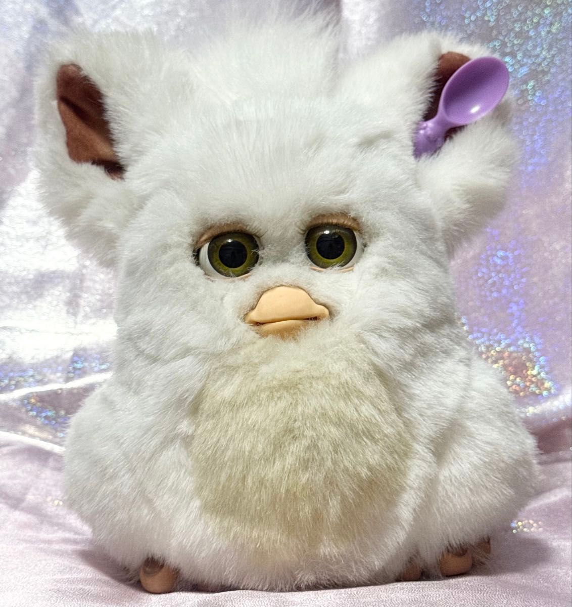 ファービー2 シュガースノー 白×オリーブ目① ホワイト×オリーブアイ