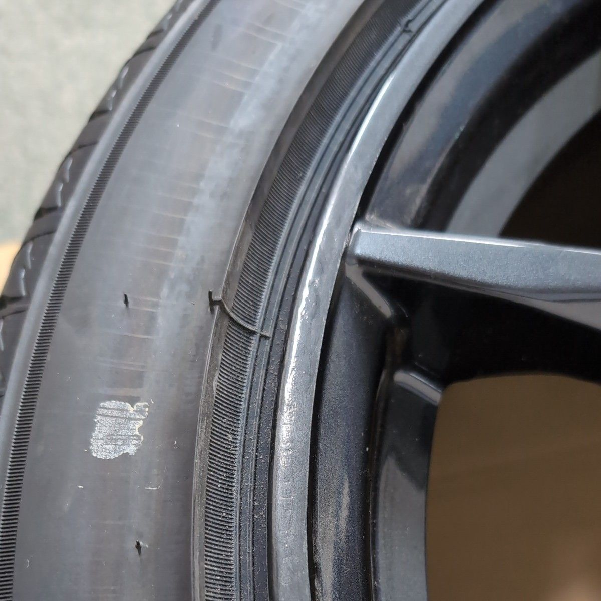 中古タイヤホイール フロント用 1本 RZ34 純正 9 5J 19インチ S700a