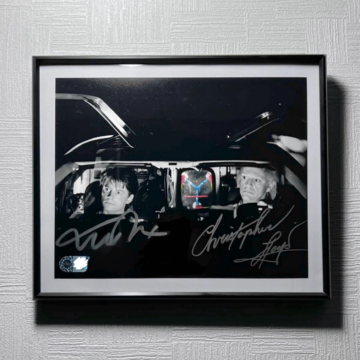 Back to the Future マイケルJフォックス クリストファーロイド 直筆