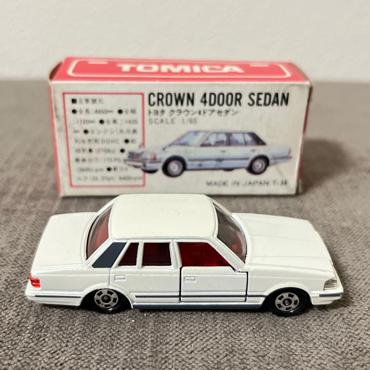 トミカ 日本製 赤箱 55-4-1 トヨタ クラウン 4ドア セダン｜Yahoo