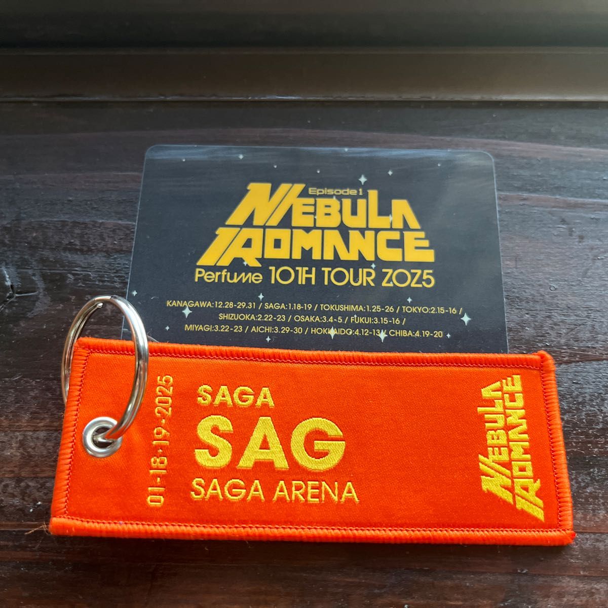 美品Perfume ネビュラロマンス パフューム 2025 会場指定 フライトタグ