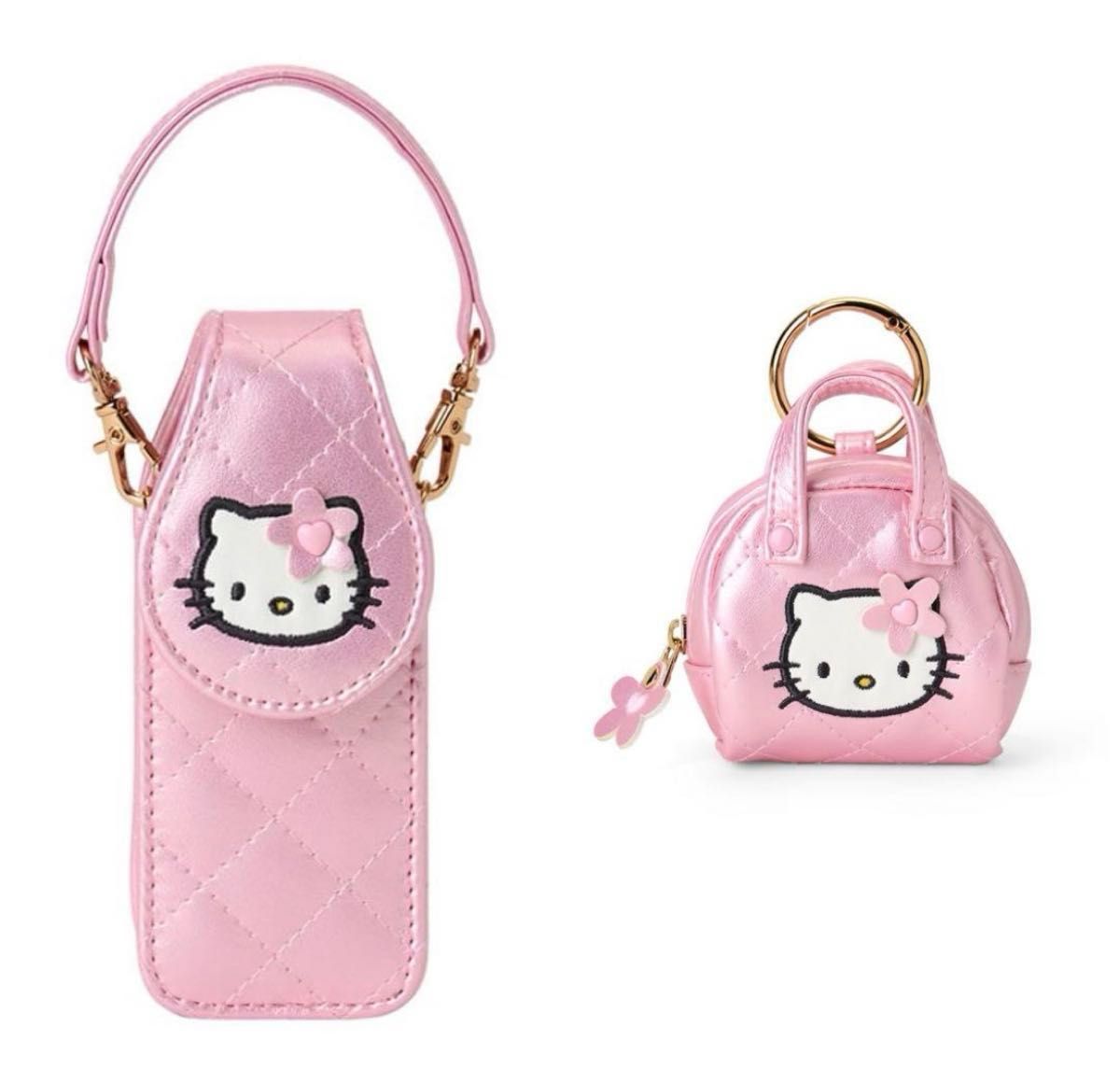 ハローキティ キティちゃん ミニキルトポーチ ミニポーチ ハンドル付き