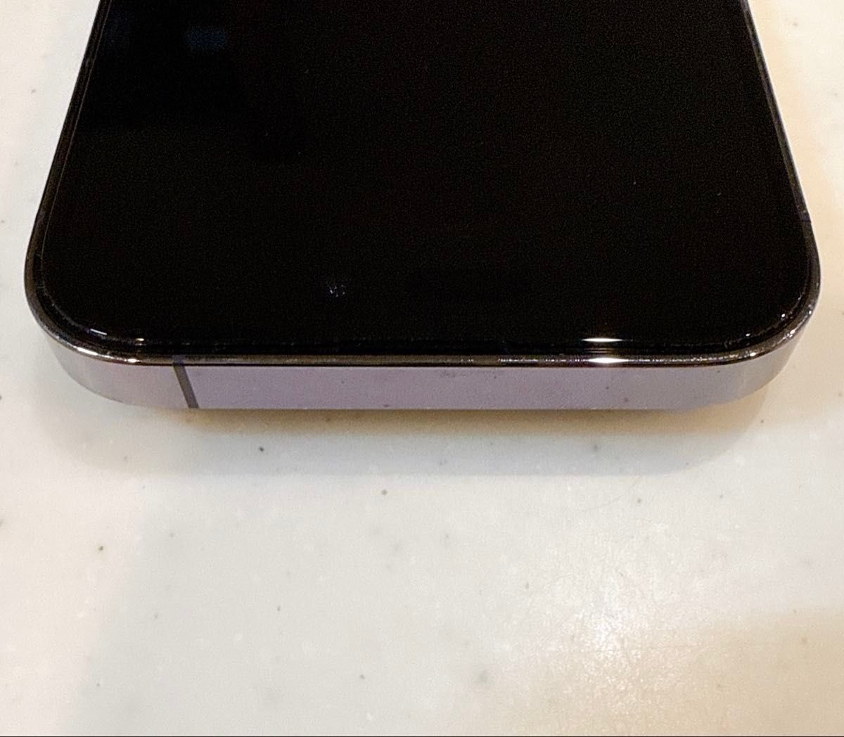 iPhone 14 Pro 256GB パープル 背面割れあり 動作問題なし Apple