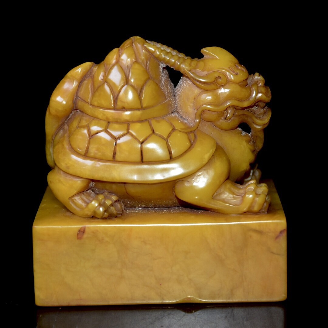 中国古美術・ 降龍羅漢・寿山石極品水晶銀田黄の印鑑・摆件・文房具・
