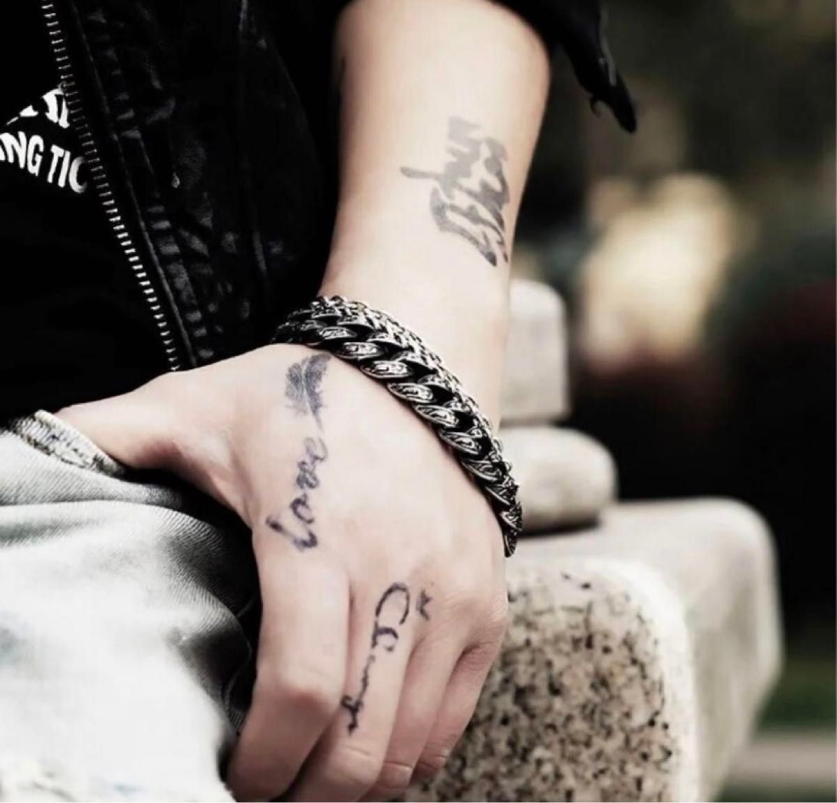 869 シルバー ブレスレット 太チェーン 喜平 バングル 20