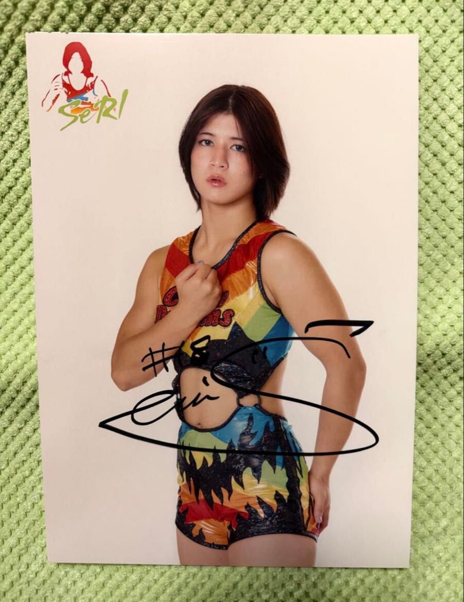 女子プロレス マリーゴールド 直筆サイン入りポートレート ジュリア 5