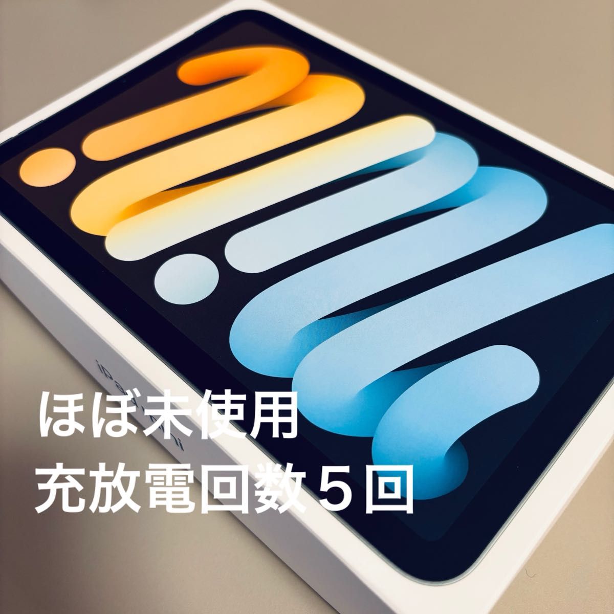 充放電回数5回】iPad mini A17 Pro Wi-Fi MXN73J/A Blue ブルー 128GB