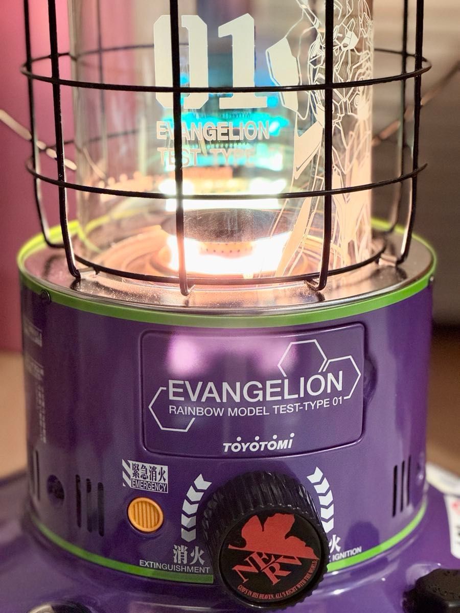 TOYOTOMI トヨトミ エヴァンゲリオンコラボ 初号機モデル 石油ストーブ