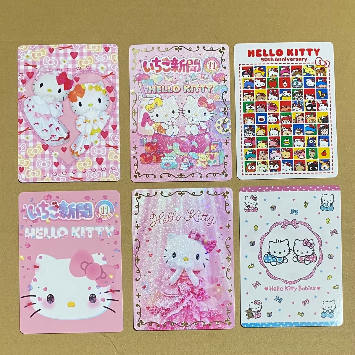 サンリオ いちご新聞 50周年記念 カード トレカ キティ ハローキティ
