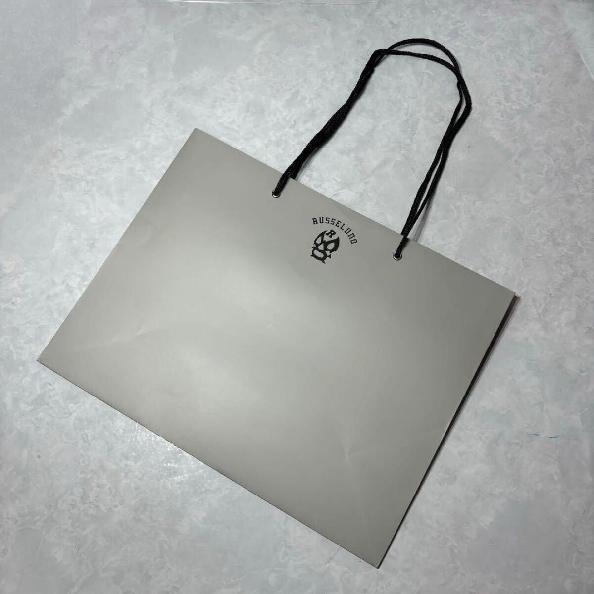 新品 ラッセルノ ジップ アップ ニット ビック フーディー ネイビー L