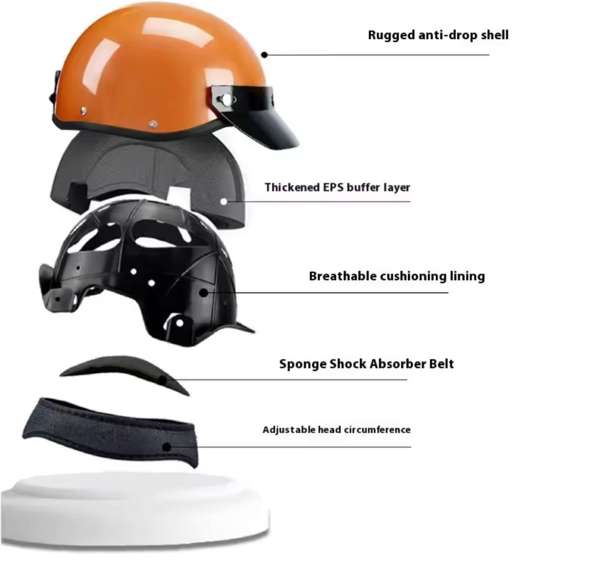 最安値ショーティー ハーフヘルメット可愛いビートル 半ヘル レトロ