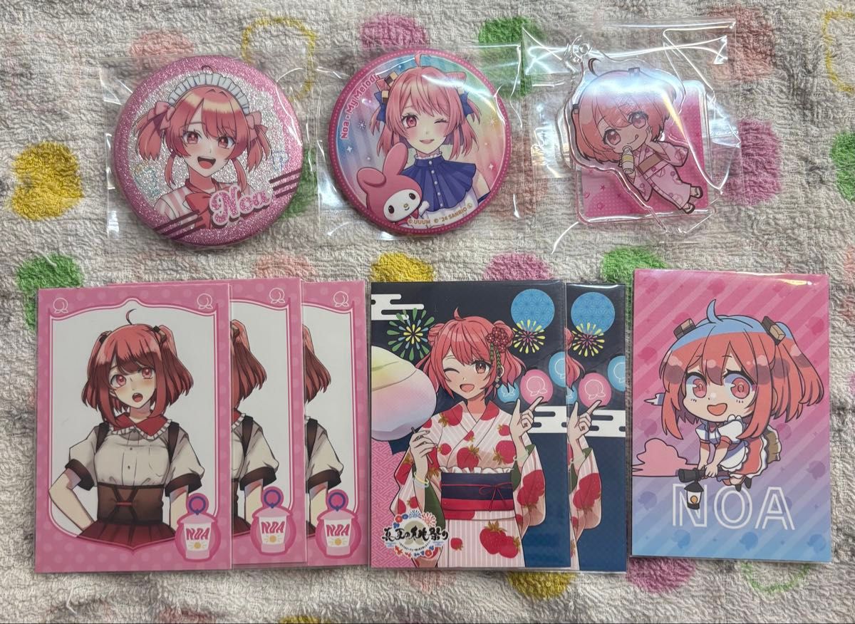 カラフルピーチ のあ 缶バッジ アクリルスタンド トレカ ダイナー 初期