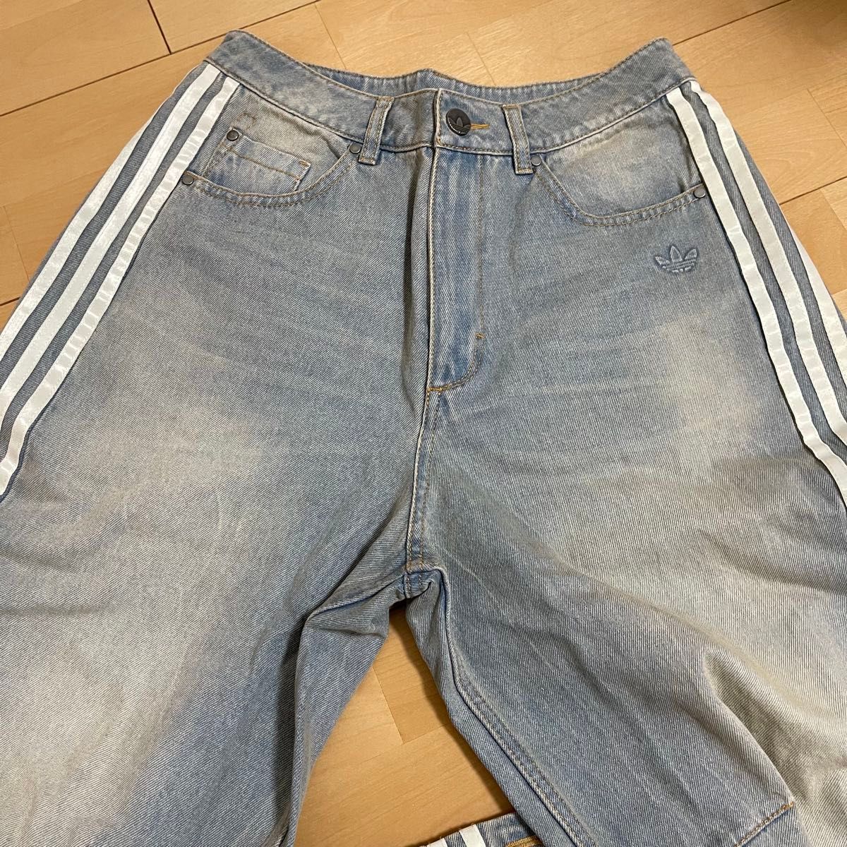 新品24】ADILENIUMシーズン3 バナナフィット ウォッシュドデニムパンツ