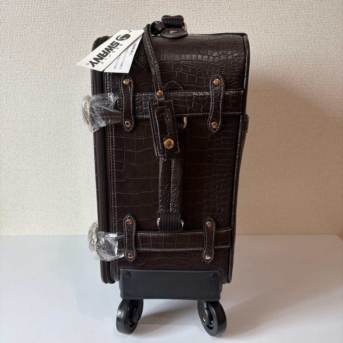 SWANY スワニー キャリーバッグ スーツケース クロコ 型押し T-350