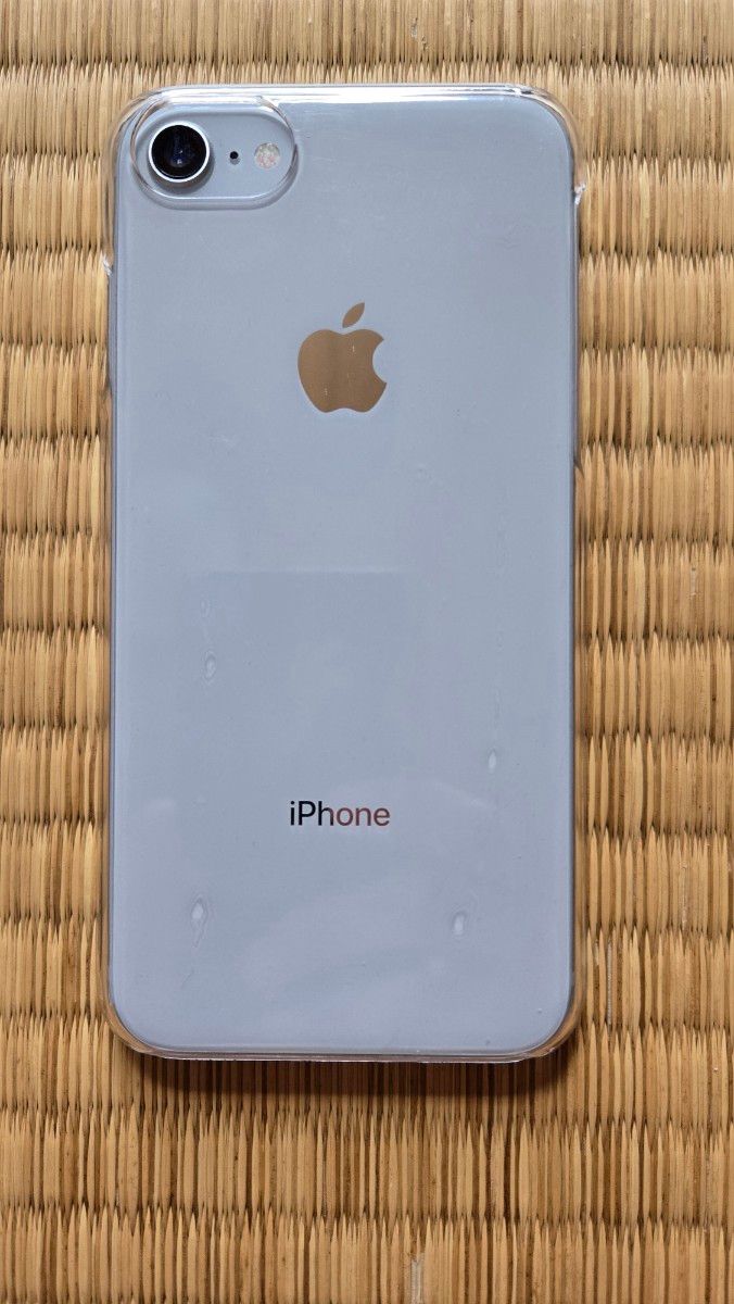 iPhone8 64GB シルバー SIMフリー バッテリー100% フィルム＆ケース
