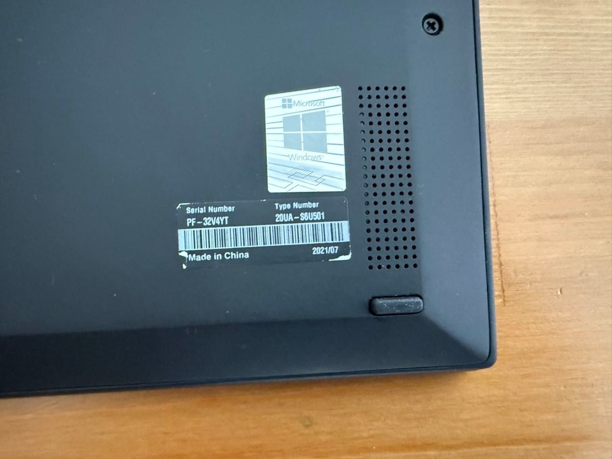 高性能Lenovo Thinkpad X1 carbon Gen8 Core i7第10世代 16G メモリ
