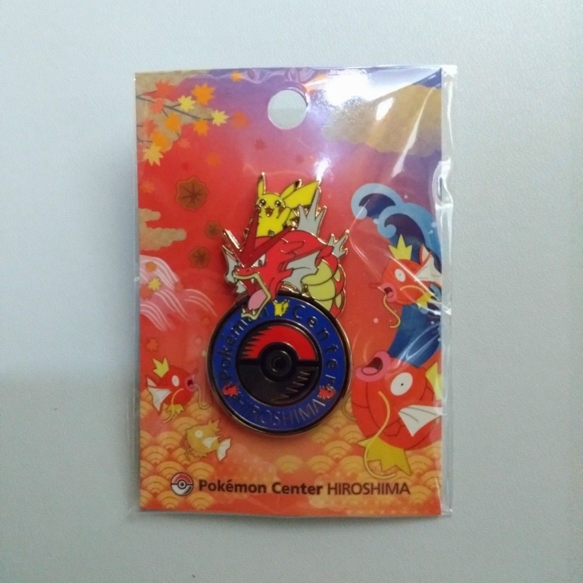 ポケモン ロゴピンズ ポケモンセンターヒロシマ 広島 ピカチュウ 赤い