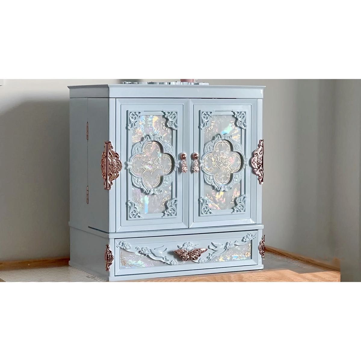 未使用】フラワーノーズ 新作 胡蝶雲肩シリーズ コスメ収納ボックス