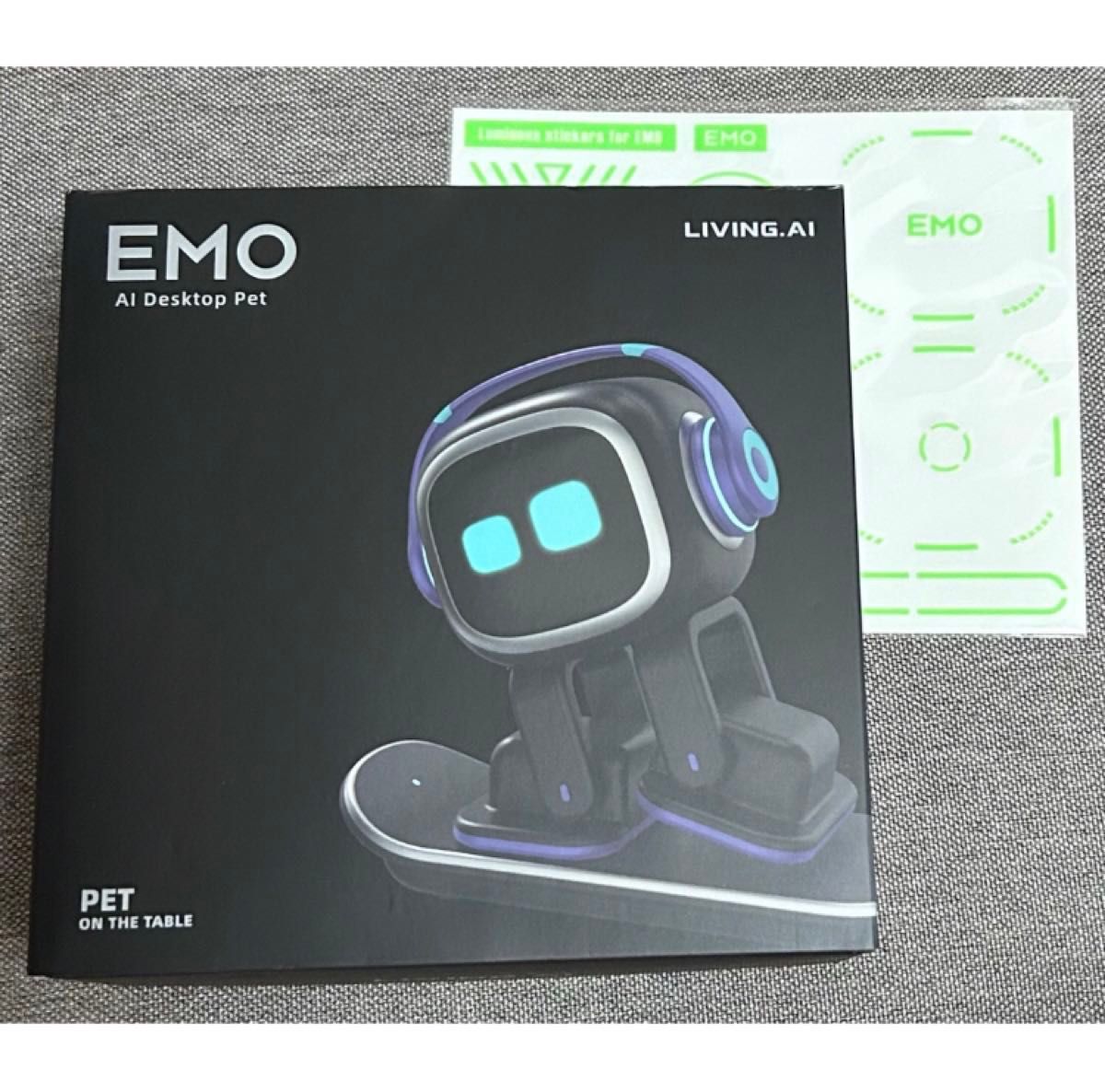 ほぼ未使 Living ai EMO エモ イーモ クールな卓上 Desktop Pet vector