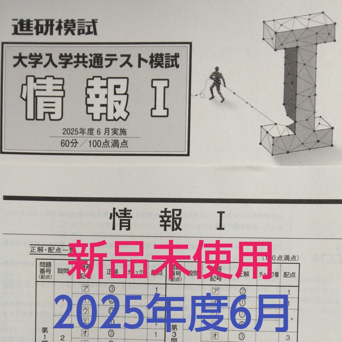 新品未使用 2025年度6月 進研模試共通テスト模試 マーク模試 情報I